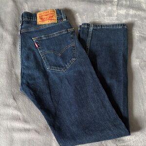 Levi's Men's Deep Blue Straight Jeans